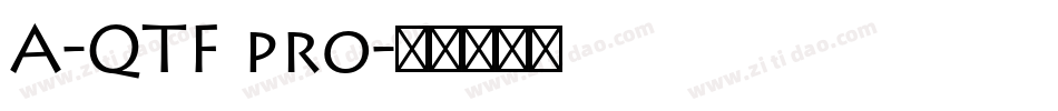 A-QTF pro字体转换